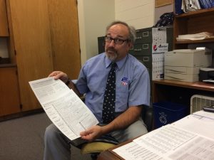 George Snyder, grade 12 teacher at Ogdensburg Free School [Photo © Rachel McLaughlin-Levy]