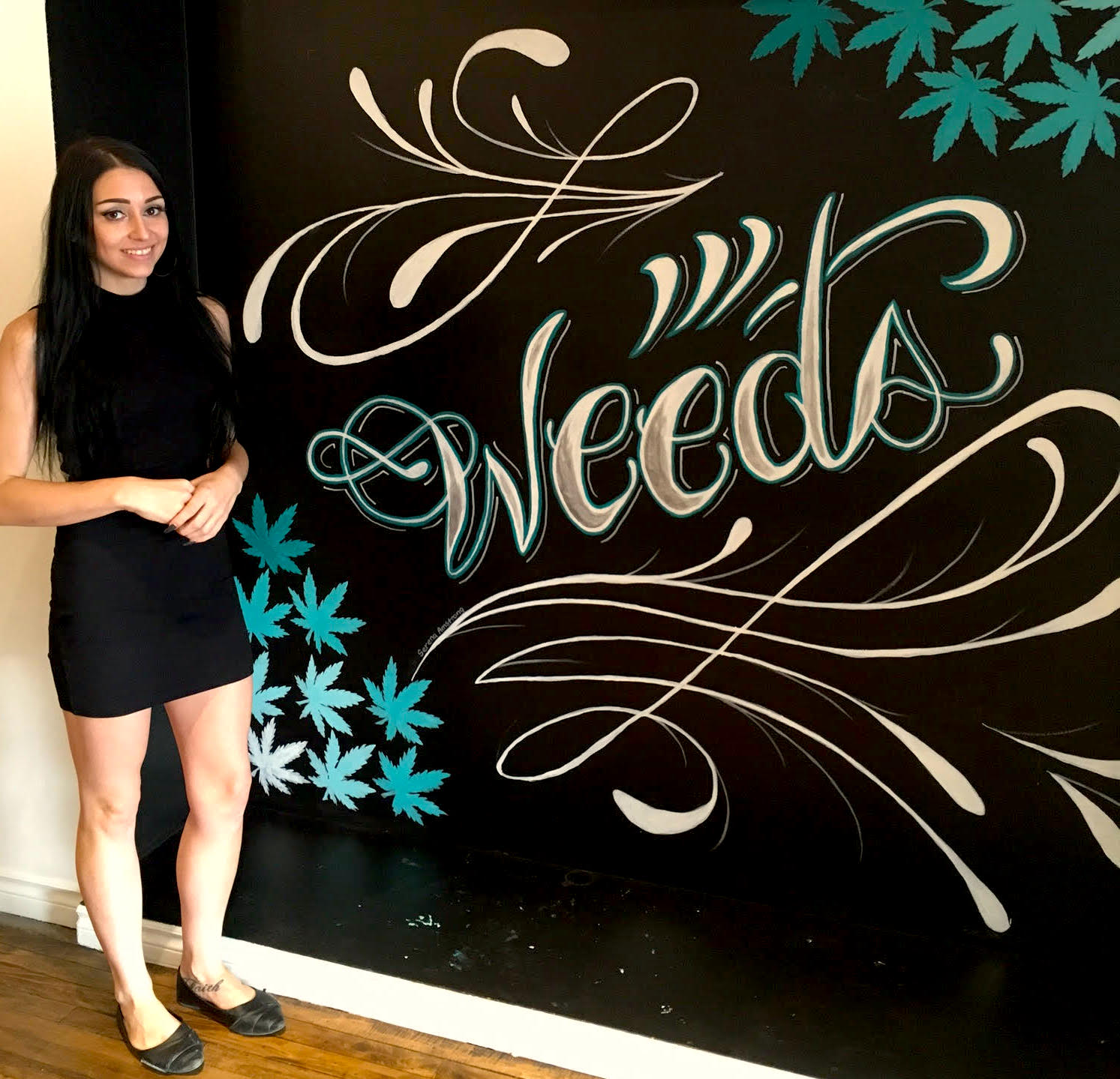 Kristina Simpson, manager of Weeds Glass and Gifts on Bank Street, Ottawa [Photo Amber-Dawn Davison]. 