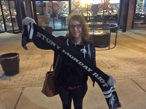Kendra Shannon, a founding member of Stony Monday Riot, encourages women to get involved with supporters' clubs. She has been supporting the Fury since 2013. THE JUNCTION/Curtis Panke.