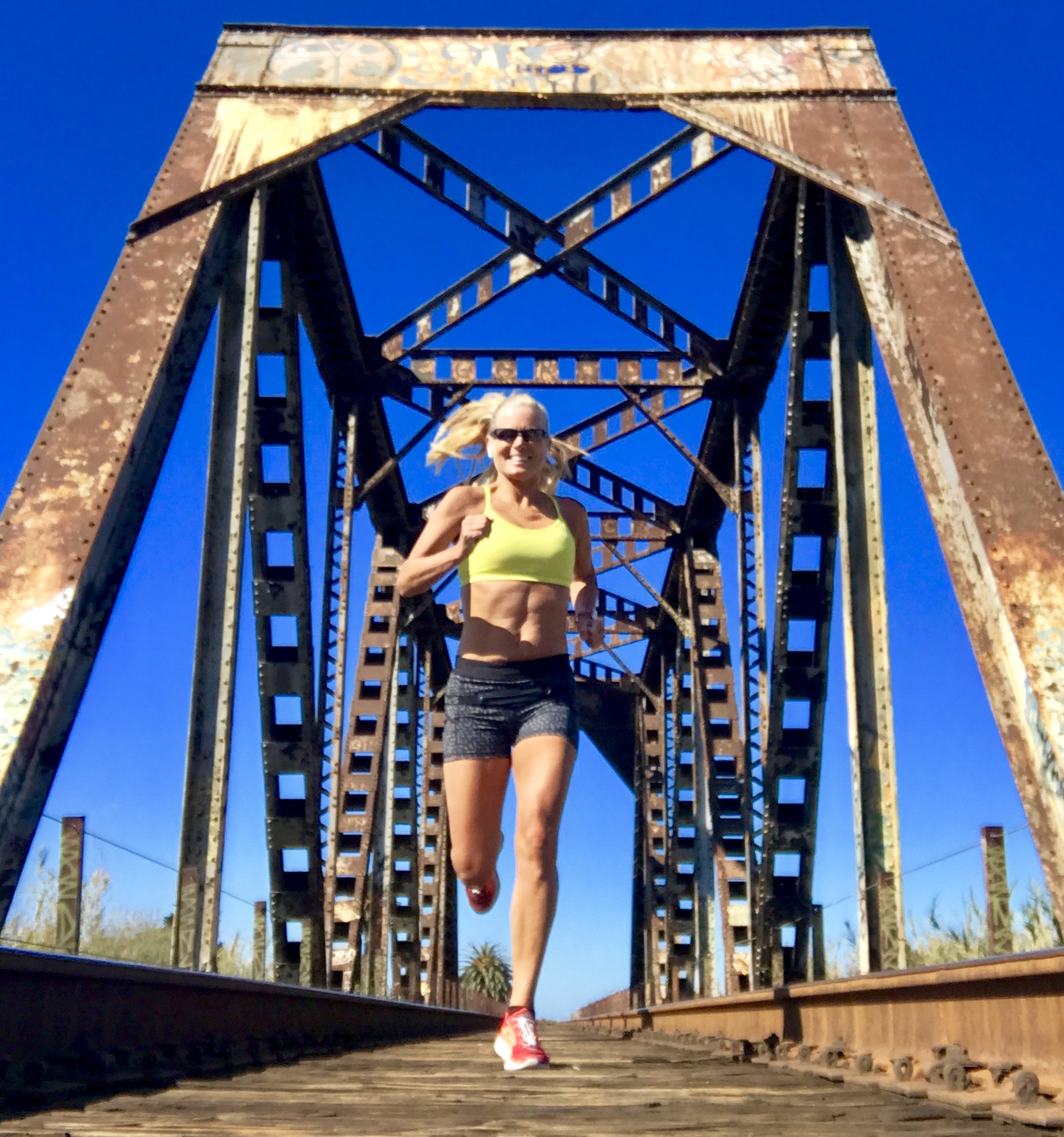 Hooper runs across an old bridge