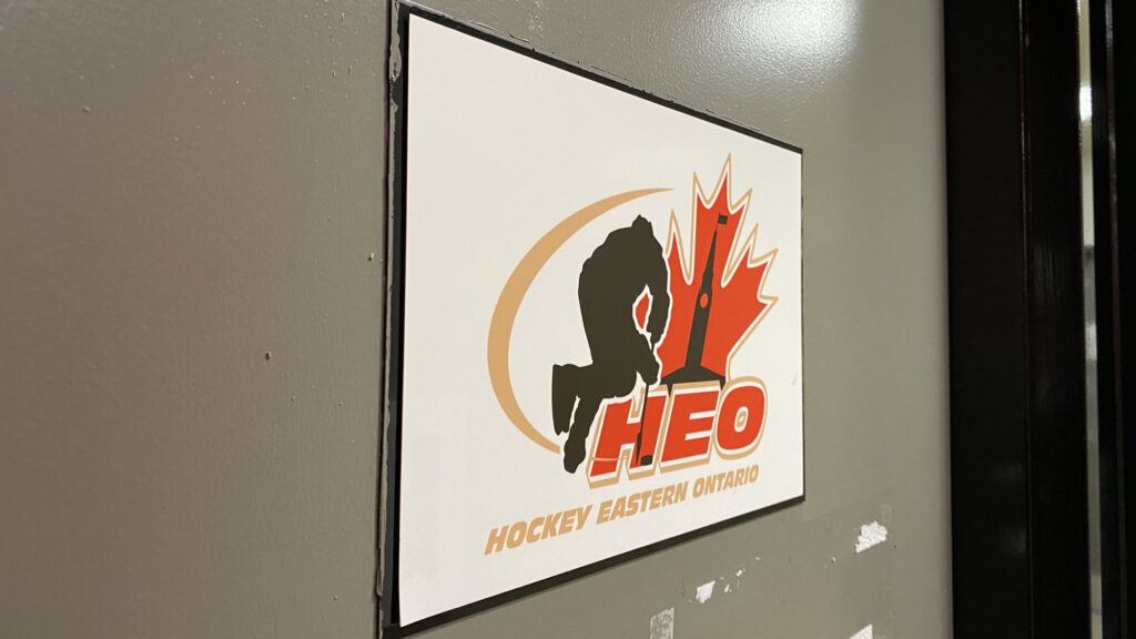 HEO logo seen from an angle. 