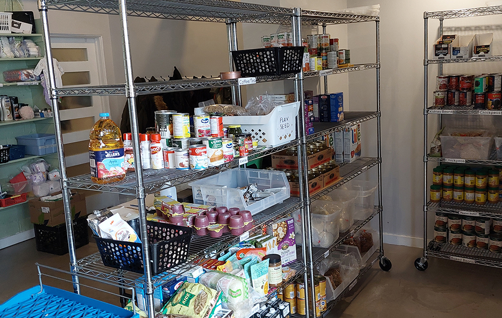Food is stored and sorted inside the Parkdale Food Centre food bank