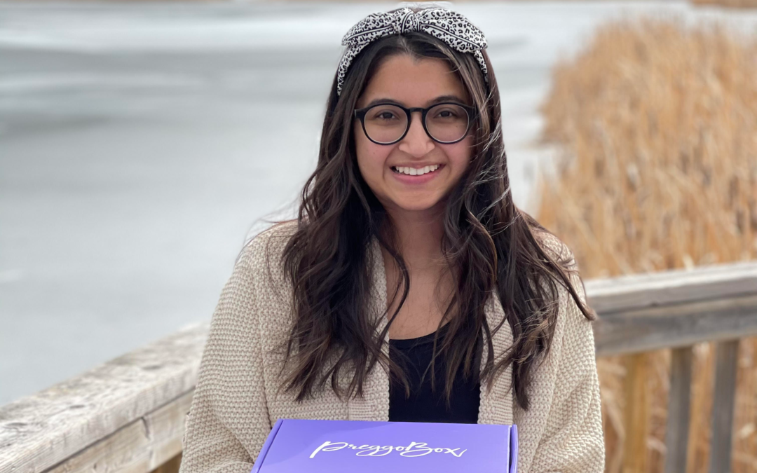 Farahnaz Hasan Ali, 25, a full-time development officer at the Alberta Cancer Foundation, is the co-founder of PreggoBox – a pregnancy subscription box service that caters to expecting mothers.